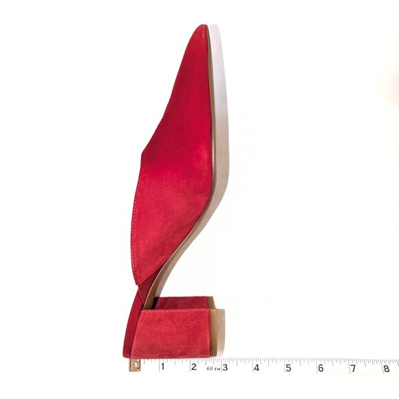 Franco Sarto	| Tamera Crimson Red Suede Mule Heel | Size 6.5 - Picture 15 of 15